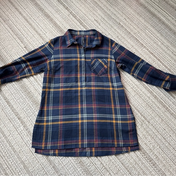 Kuhl Tops - Kuhl Women's Flannel Tunic Ferrata Button Shirt Long Sleeve Copper 8500 Size Med